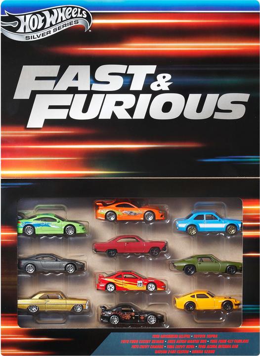 Image du produit Mattel Hot Wheels-Coffret de 10 Véhicules Fast & Furious-à l’échelle 1/64