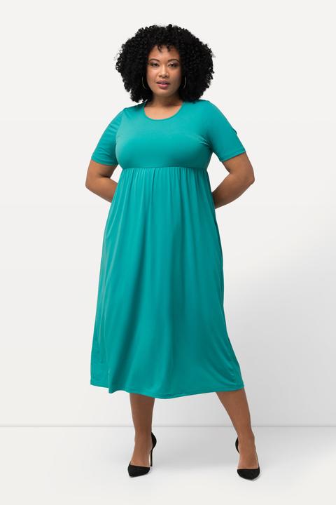 Produktbild Ulla Popken Jerseykleid, Empirenaht, Rundhals, Halbarm, Taschen (62)
