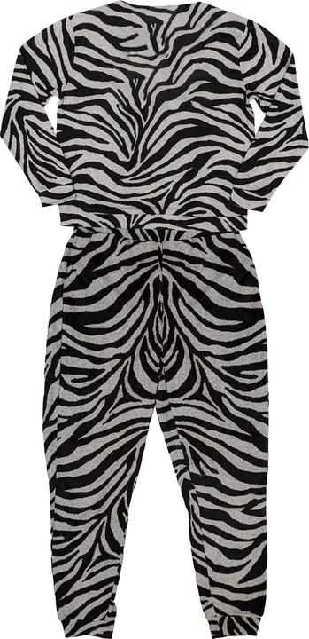 Actual product image AC/DC Womens/Ladies Zebra Print Logo Long Pyjama Set (S)