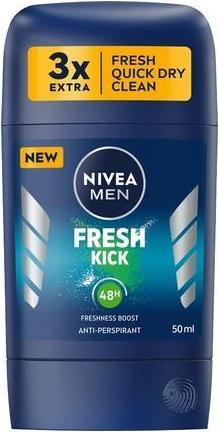 Produktbild NIVEA Men Fresh Kick Antiperspirant Stick 50Ml (Stick, 50 ml)