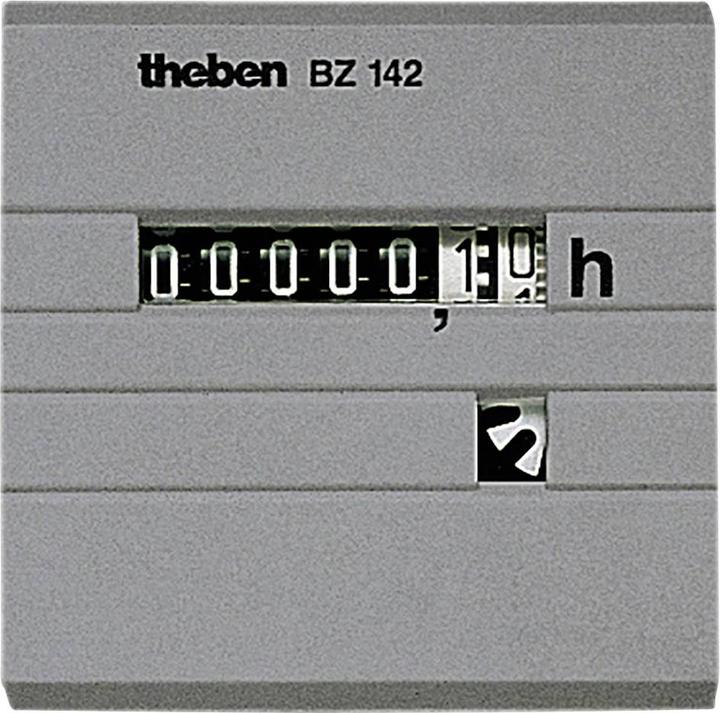 Theben THE BZ 142-1 240V Compteur horaire, façade 48 x 48 mm, montage en façade