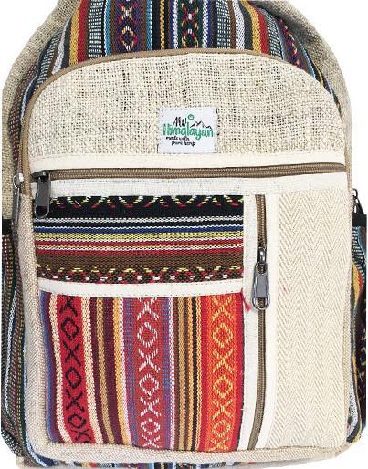 Produktbild Bekos Grosser Rucksack aus Hanffaser Zipper (30 l)