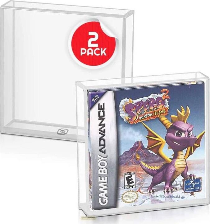 Actual product image Evoretro Acrylic case 2-pack for Gameboy/Gameboy Advance games (DSi XL)