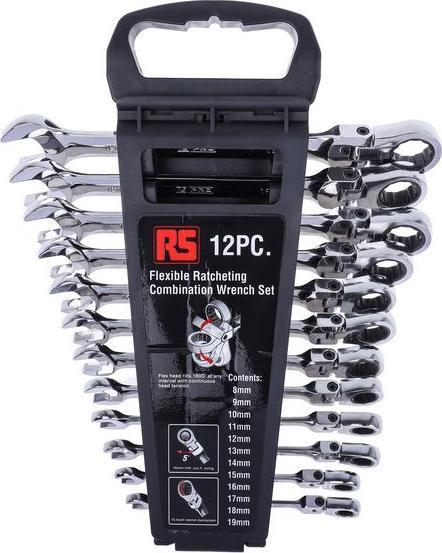 Actual product image RS PRO 12 Piece ratchet spanner set,flex head (19 mm)