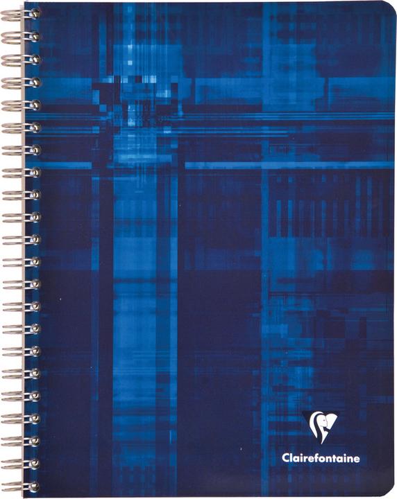 Image du produit Clairefontaine Cahier à spirales avec index (A4, Quadrillé, Couverture rigide)