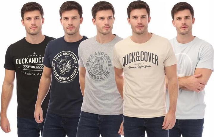 Immagine prodotto Duck and Cover Ventmans Maglietta Uomo Misura Confezione 5 (S)