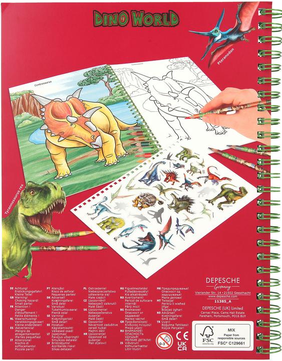 Produktbild Depesche Malbuch Dino World 30 Seiten