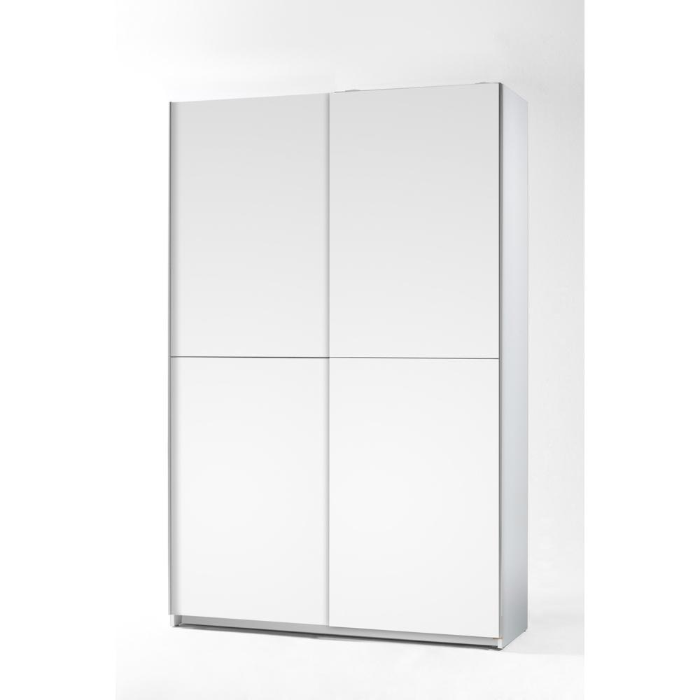 Schlafkontor, Kleiderschrank, Fast Kleiderschrank Holzwerkstoff Dekorfolie 2 Türen 125x195x38 cm (125 x 195 x 38 cm)