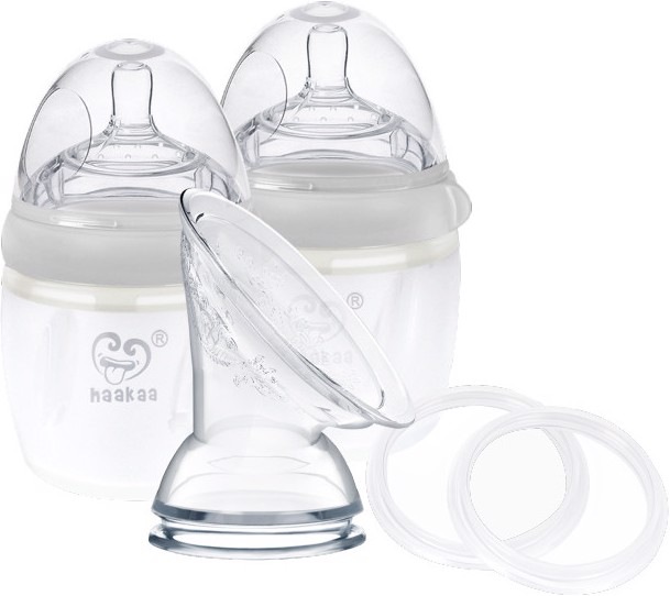 Actual product image Haakaa Generation 3 Breast Pump + Bottle Set 160ml - Grey