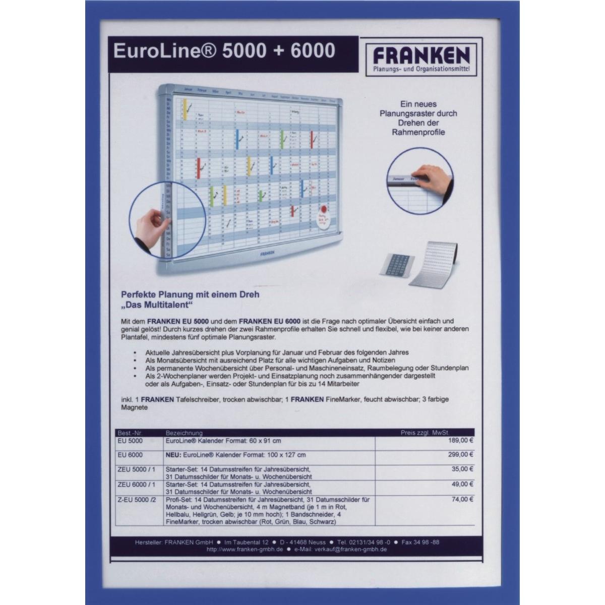 Franken, Mappe, Dokumentenhalter X-tra!Line magnetisch (A5, 1 x)