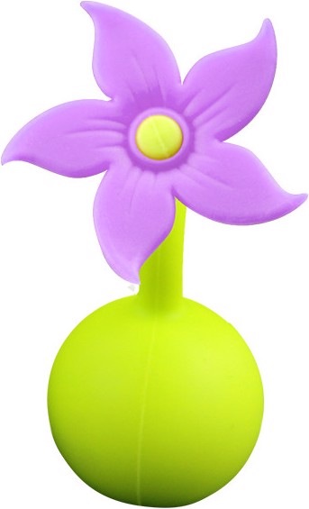 Actual product image Haakaa Breast Pump Flower Cap - Purple