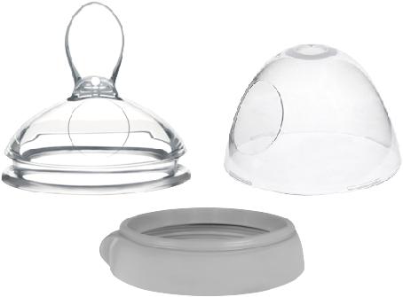 Haakaa Generation 3 Drinking Bottle Attachment Feeding Spoon Set - Grey