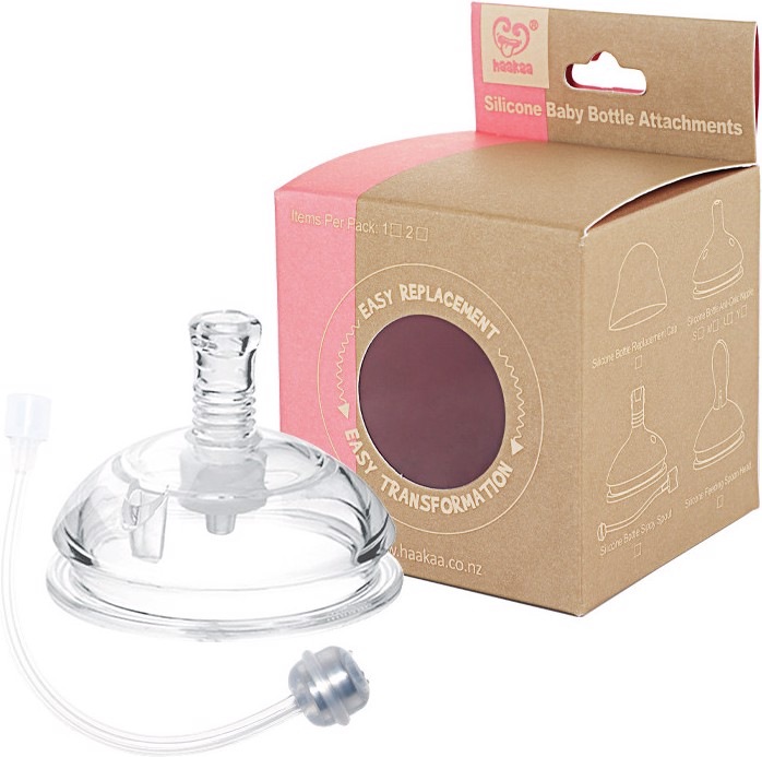 Actual product image Haakaa Generation 3 Drinking Bottle Attachment with Automatic Straw