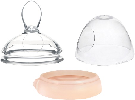 Actual product image Haakaa Generation 3 Drinking Bottle Attachment Feeding Spoon Set - Peach