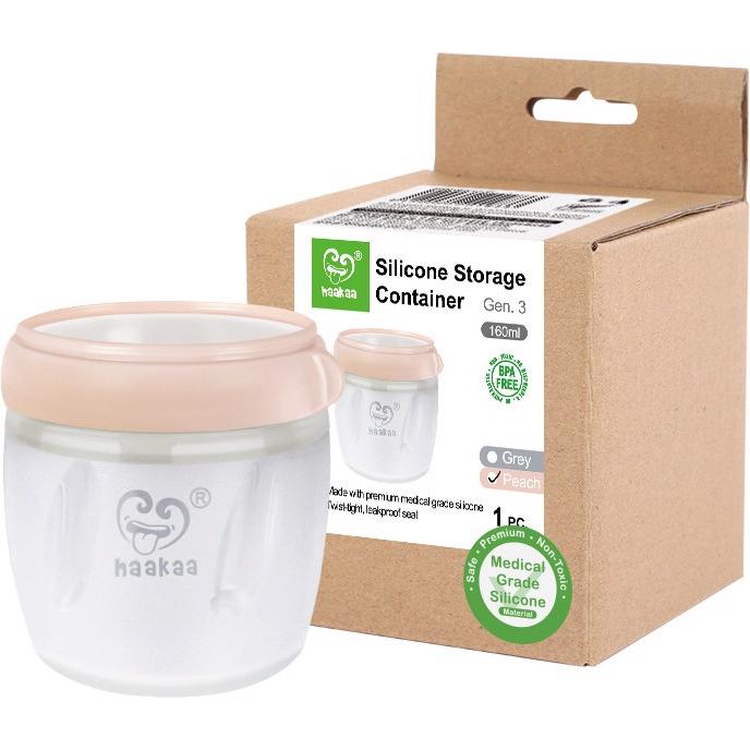 Thumbnail - Haakaa, Babynahrungsbehälter, Generation 3 Aufbewahrungsbehälter 160ml - Peach