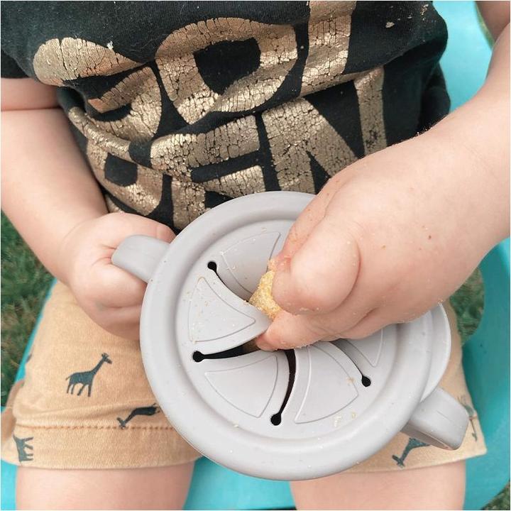 Produktbild Haakaa Trink und Snack Tasse - Stahlblau