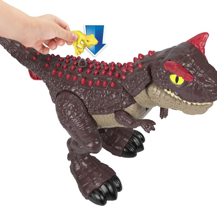 Actual product image Imaginext Jurassic World Spike Strike Carnotaurus