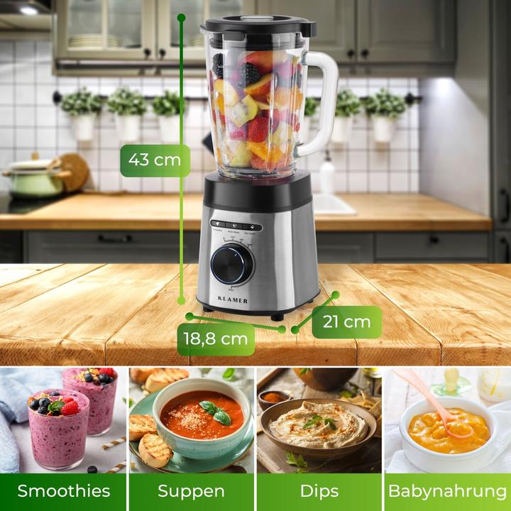Produktbild KLAMER Standmixer (1400 W)
