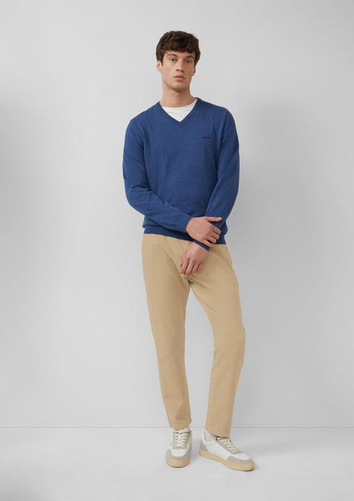 Produktbild S.Oliver Strickpullover Strickpullover mit Logo-Stickerei (3XL)