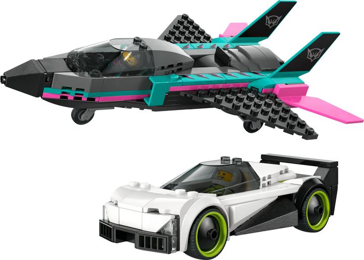 Actual product image LEGO Düsenflieger vs. Rennauto (60489, LEGO City)
