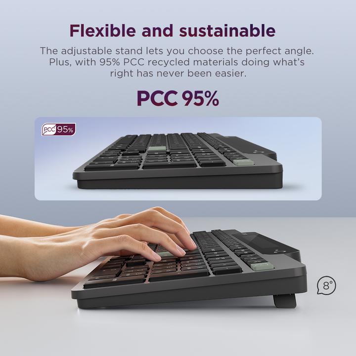 Actual product image Lenovo Self-Charging Bluetooth Keyboard (CH, Wireless)