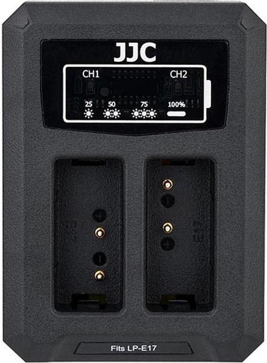 JJC Canon DCH LPE17 USB Dual Battery Charger (voor Canon LP/E17 accu) (Chargeur de batterie d'appareil photo)