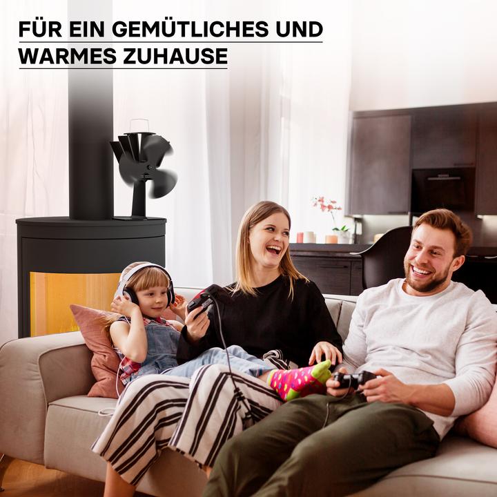 Actual product image Wiltec Stove fan (15.5 x 12 x 21.5 cm)