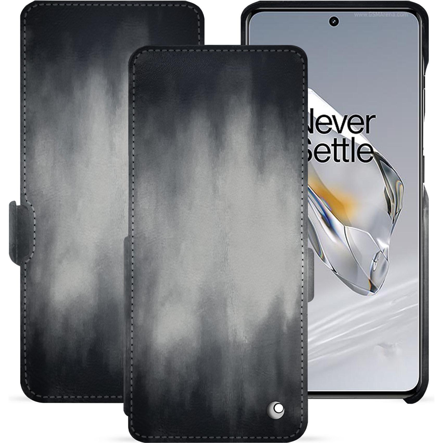 Noreve Lederschutzhülle horizontal (OnePlus 11), Smartphone Hülle, Grau