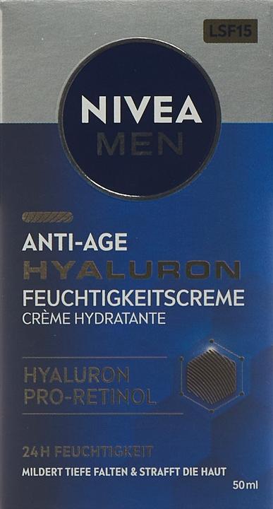 Image du produit NIVEA MEN Anti-Age Hyaluron (50 ml, Crème 24h, SPF 15)