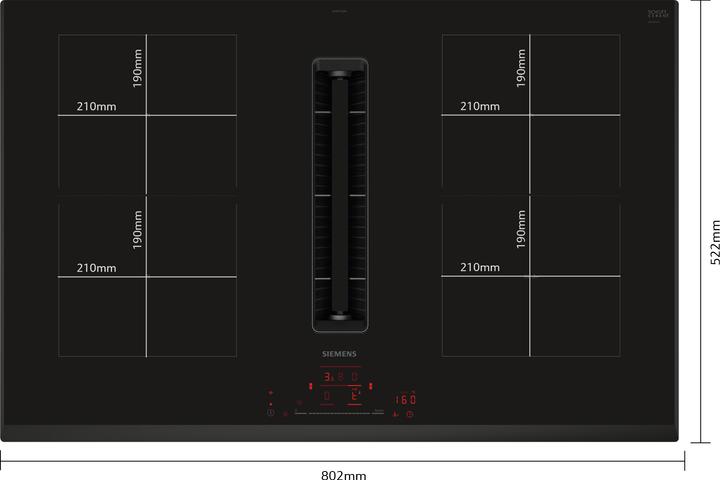 Siemens iQ500 ED851HQ26E (80.20 cm, Table de cuisson à induction)