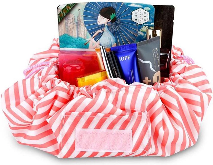 Produktbild Intirilife Kosmetiktasche in ROSA GESTREIFT