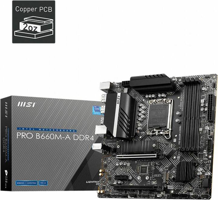 Productafbeelding MSI PRO H610M-G DDR4 (LGA 1700, Intel H610, mATX)