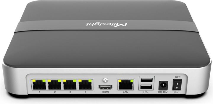 Milesight Mini NVR PoE a 8 canali 4K H.265 1000 MS-N1008-UPC (Videoregistratore di rete (NVR))