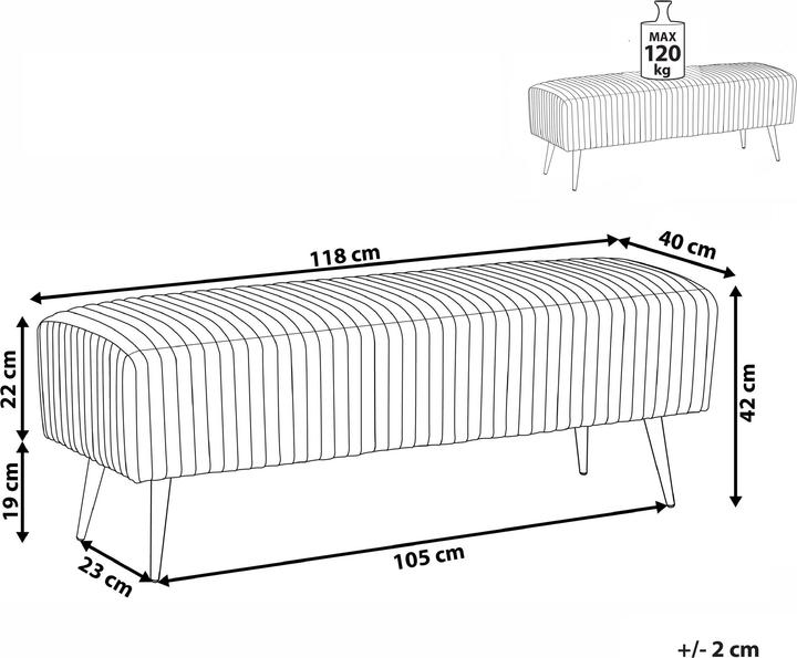 Produktbild Beliani Paterson (118 cm)