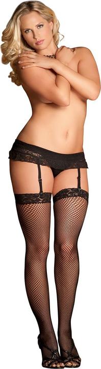 Produktbild Rene Rofe Lace top fishnet thigh high (One Size)