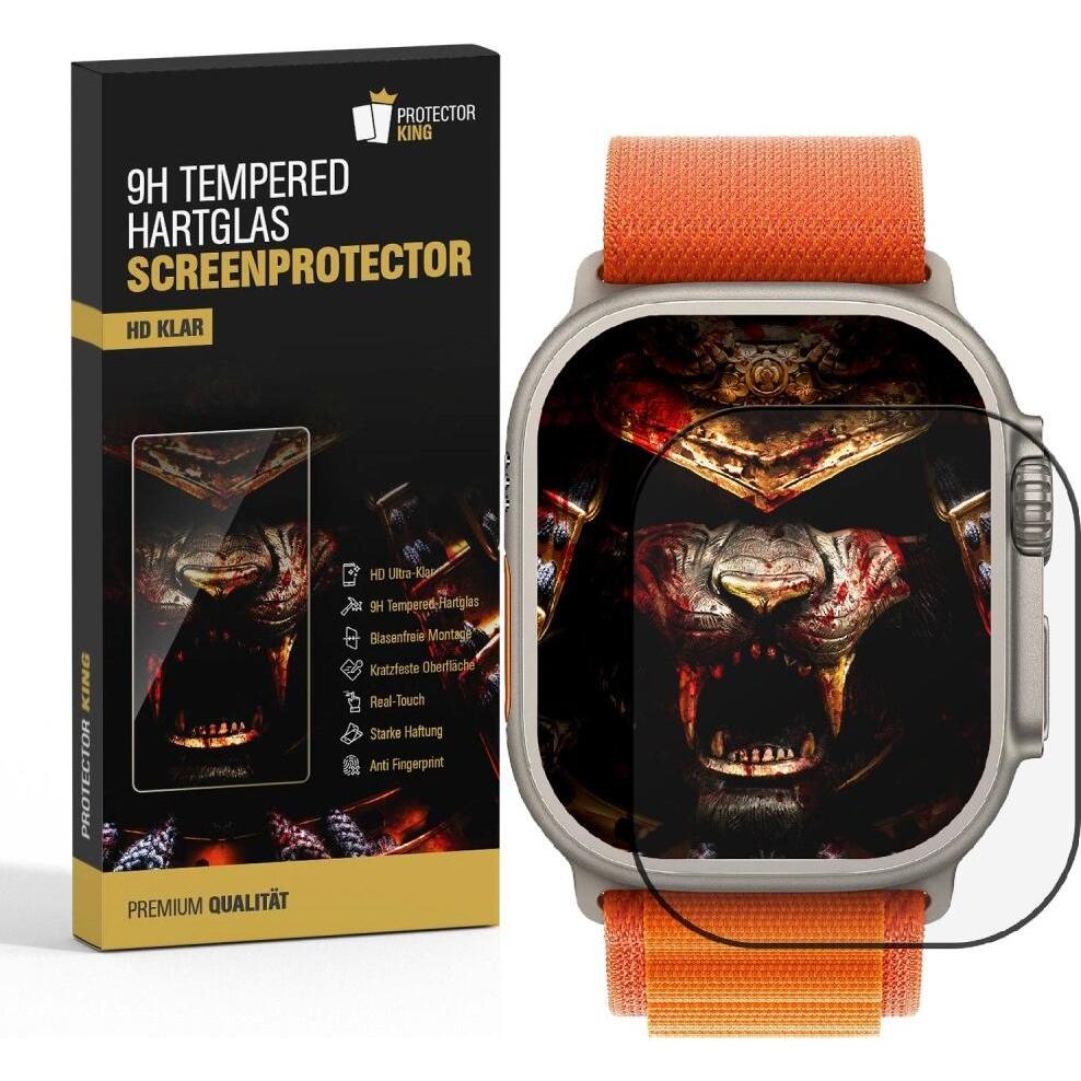Thumbnail - Protectorking 6x echtes Tempered 9H Panzerhartglas 3D KLAR, Smartwatch Zubehör