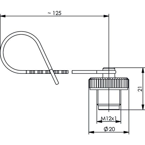 Thumbnail - Telegärtner STX M12x1 Buchsenschutzkappe, Server Zubehör, Schwarz
