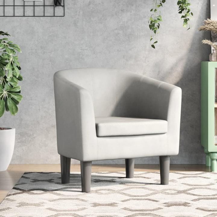 Produktbild VidaXL Clubsessel Weiss Kunstleder,Farbe: Weiss,Material