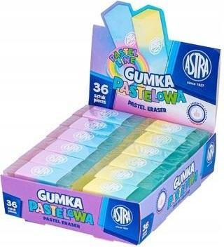 Astra Zweifarbiger Pastel Line Radiergummi (36 Stück)