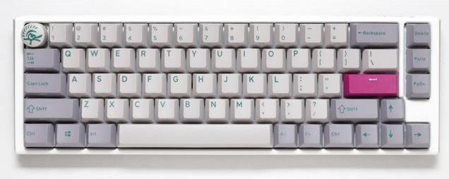 Produktbild Ducky One 3 Mist Grey SF Gaming Tastatur, RGB LED - MX-Blue (US) (US, Kabelgebunden)