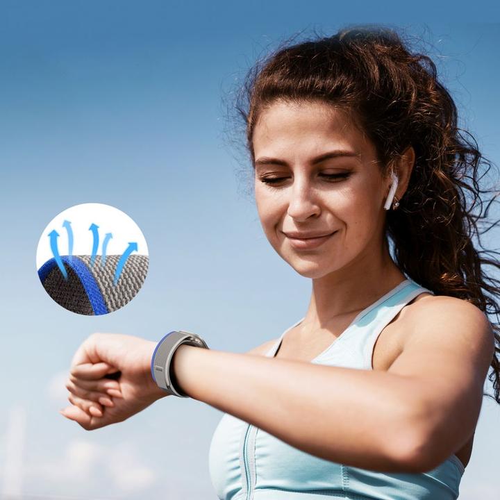 Actual product image Dux Ducis Sports Strap (44 mm, 45 mm, 42 mm, 49 mm, Nylon, Apple Watch Ultra, Apple Watch Series 2, Apple Watch Series 3, Apple Watch Series 1, Apple Watch Series 4, Apple Watch Series 5, Apple Watch Series 6, Apple Watch Series 7, Apple Watch Series 8, Apple Watch Series 9, Apple Watch SE, Apple Watch Ultra 2)
