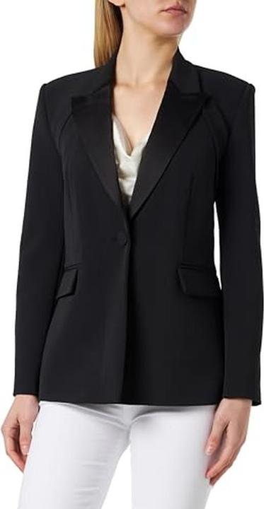 Pinko Cannubi Technische Crêpe Stretch Jas (40)