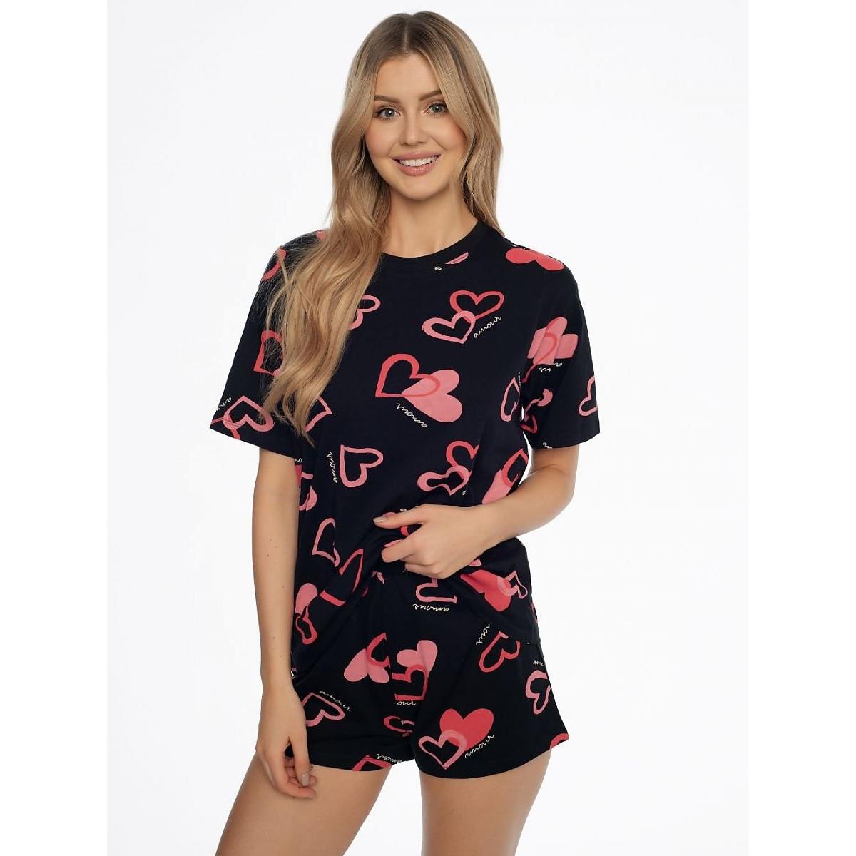 Henderson, Damen, Pyjama, Pyjama, Schwarz, (S)