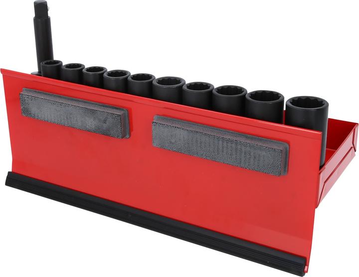Actual product image KS Tools 1/2" power socket set long, 12-edge, 13 parts