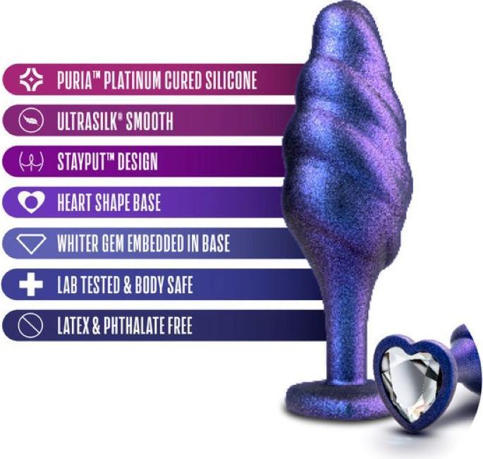 Produktbild Blush Anal Adventures Matrix Bumped Bling Analplug Saphir