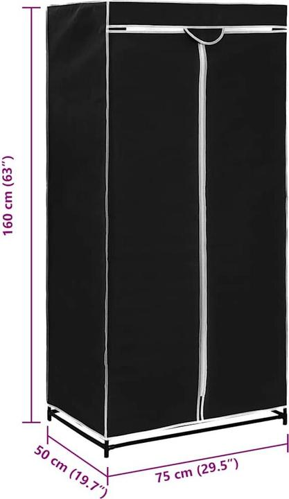 Actual product image vidaXL Kleiderschrank (75 x 50 x 160 cm)