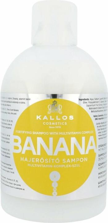 Actual product image Kallos Cosmetics Banana (1000 ml, Liquid shampoo)