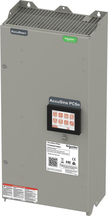 Produktbild Schneider Electric Aktiver Oberschwingungsfilter, AccuSine PCSn, 50A, 208-415V AC, 3P+N, IP20 PCSN050Y4W20
