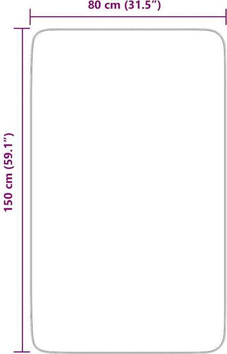 Produktbild vidaXL Shaggy-Teppich