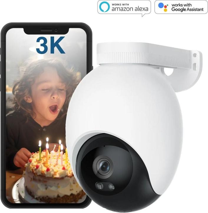 Actual product image imilab Xiaomi EC6 Floodlight Outdoor Security Camera 3K White EU CMSXJ65A